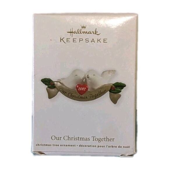 Hallmark Keepsake Our Christmas Together Ornament Dated 2012 Love Birds - Picture 3 of 8
